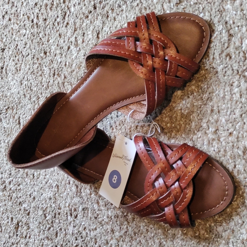 Universal Thread Cognac Vail Sandals Slip On